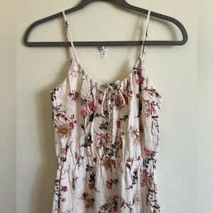 Abercrombie & Fitch Floral Rayon Empire Maxi Dress Elastic Waist Size XS